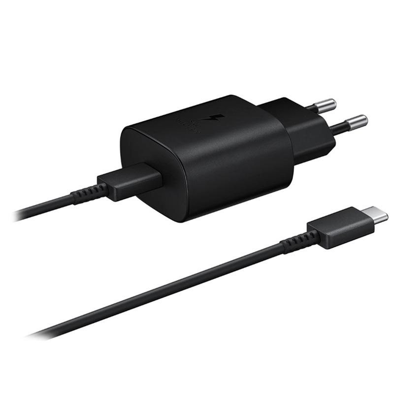 شارژر دیواری 25 وات مدل EP-TA800NBEGEU به همراه کابل تبدیل USB-C