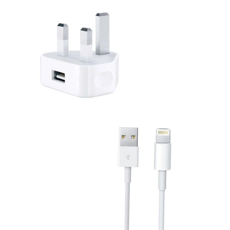 شارژر دیواری  240 ولت مدل AC/DC به همراه کابل لایتنینگ