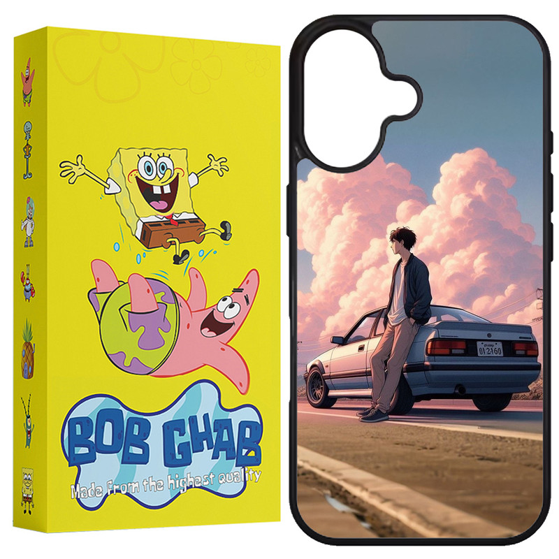 کاور باب قاب طرح ماشین مدل B16PL مناسب برای گوشی موبایل اپل iPhone 16 Plus