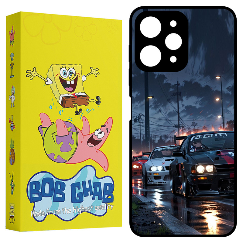 کاور باب قاب طرح ماشین مدل BCPR12 مناسب برای گوشی موبایل شیائومی Redmi 12 4G / Redmi 12 5G / Poco M6 Pro 5G