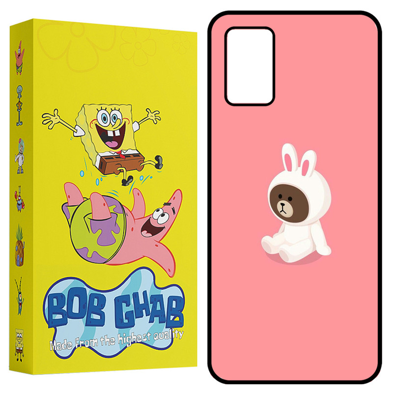 کاور باب قاب طرح خرسی مدل BCPA03S مناسب برای گوشی موبایل سامسونگ Galaxy A02s / M02s / A03s / F02s