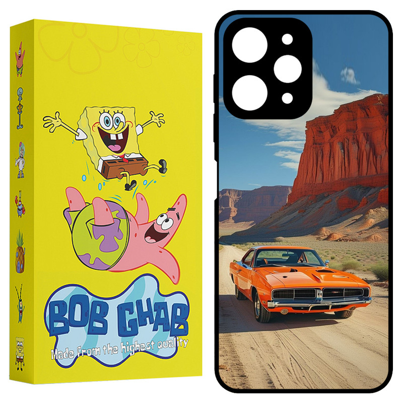 کاور باب قاب طرح ماشین مدل BCPR12 مناسب برای گوشی موبایل شیائومی Redmi 12 4G / Redmi 12 5G / Poco M6 Pro 5G