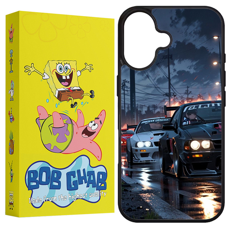 کاور باب قاب طرح ماشین مدل B16PL مناسب برای گوشی موبایل اپل iPhone 16 Plus