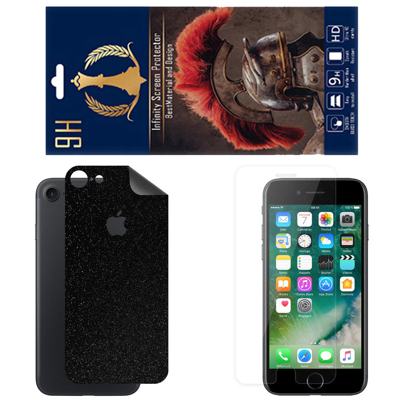 برچسب پوششی اینفینیتی مدل SPACE مناسب برای گوشی موبایل اپل iPhone SE 2022 به همراه محافظ صفحه نمایش