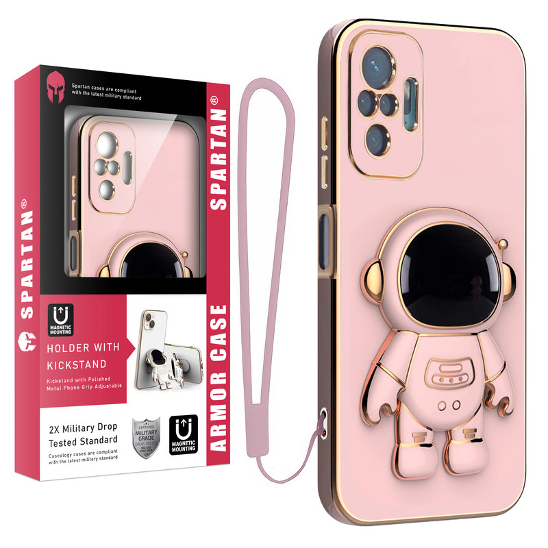 کاور اسپارتان مدل Astronaut Strap مناسب برای گوشی موبایل شیائومی Redmi Note 10 Pro به همراه بند نگهدارنده