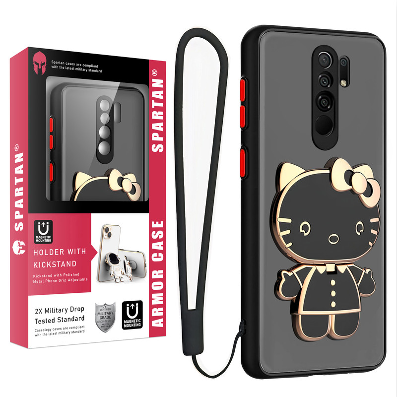 کاور اسپارتان مدل MBC Kitty مناسب برای گوشی موبایل شیائومی Redmi Note 8 Pro به همراه بند نگهدارنده