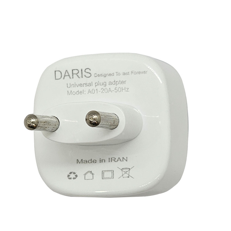 دو شاخه تبدیل برق 3 به 2 داریس مدل DS-A01
