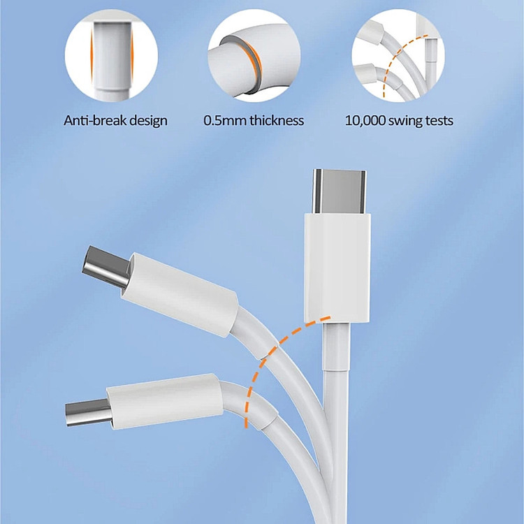 کابل تبدیل USB-C به لایتنینگ سمگپرس مدل دیتا پلاس طول 1 متر