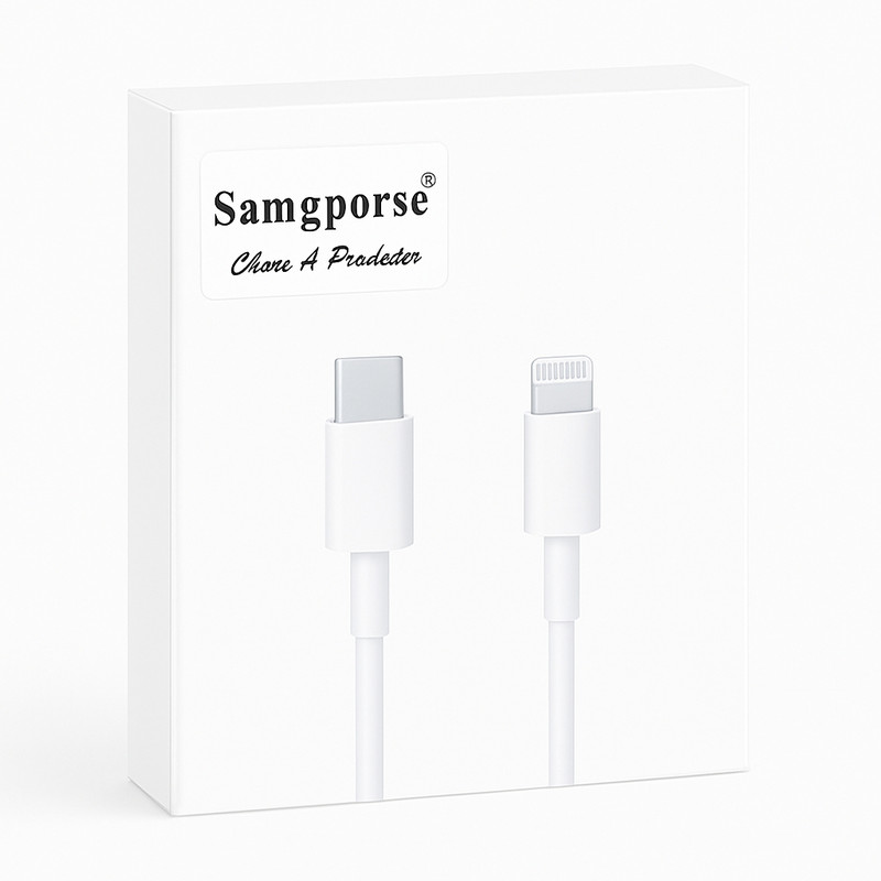 کابل تبدیل USB-C به لایتنینگ سمگپرس مدل دیتا پلاس طول 1 متر