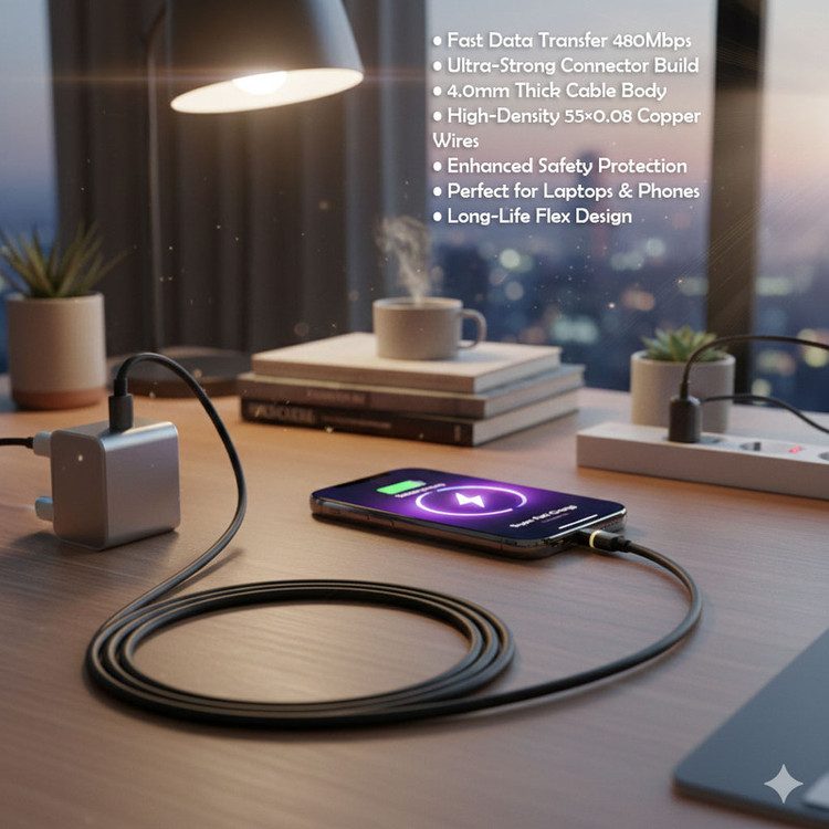 کابل USB-C بنیوس مدل BE-CA10 طول 1متر