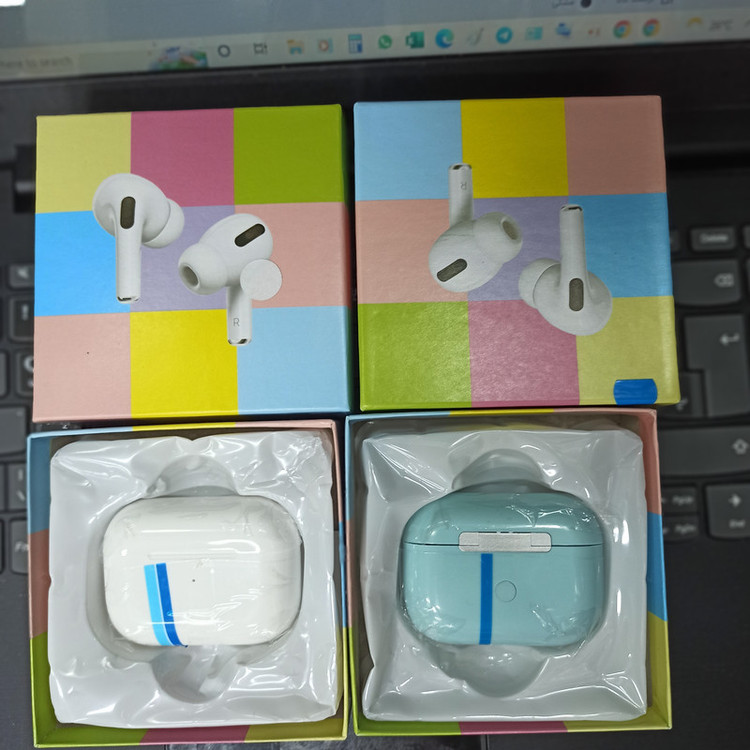 هدفون بلوتوثی مدل AirPods Pro بدون نویز کنسلینگ، درگاه شارژ لایتنینگ، پشتیبانی از فرمان لمسی