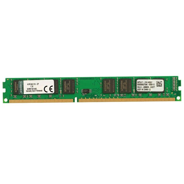 رم دسکتاپ DDR3 کینگستون 1600 مگاهرتز مدل KVR16N11/8 PC3-12800 ظرفیت 8 گیگابایت