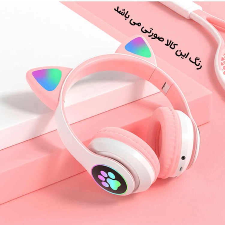 هدفون بلوتوثی طرح فانتزی Cat مدل STN-28 کد01