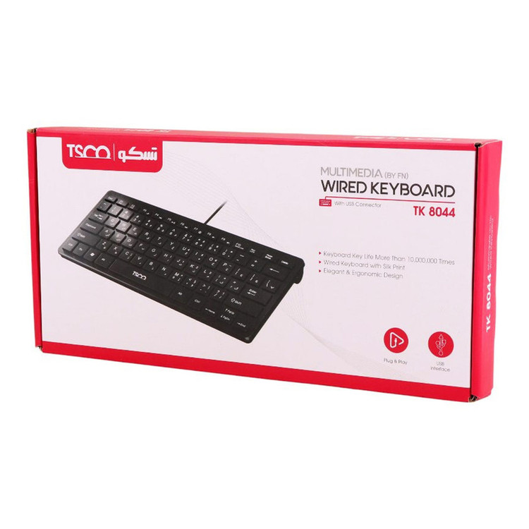 کیبورد تسکو مدل TK 8044، سوییچ ممبران، Tenkeyless