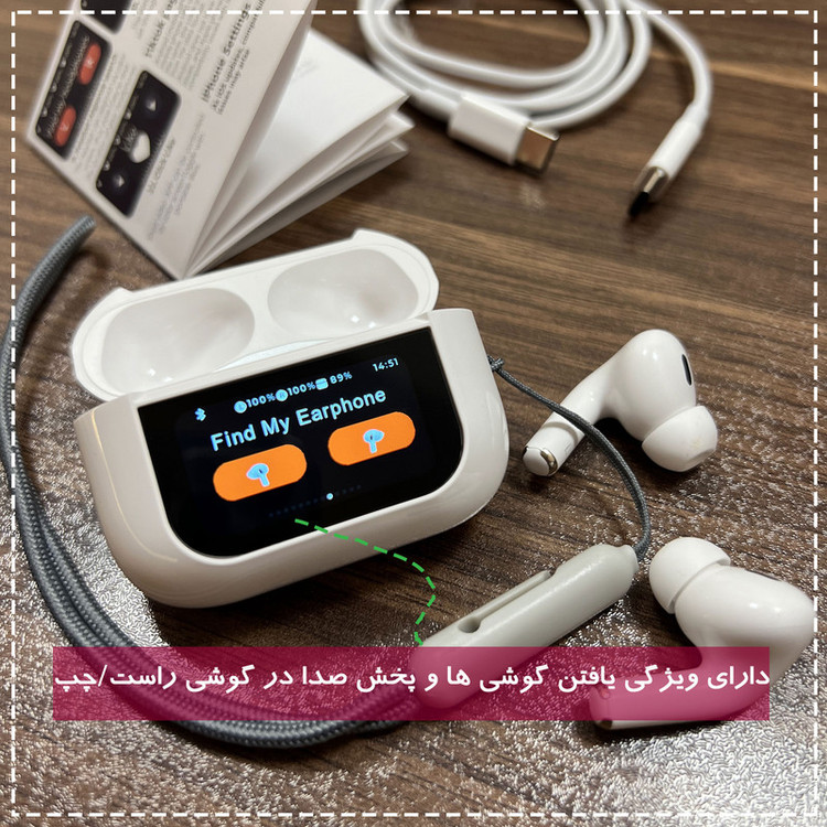 هندزفری بلوتوثی مدل AirPods Touch Noice Cancelling
