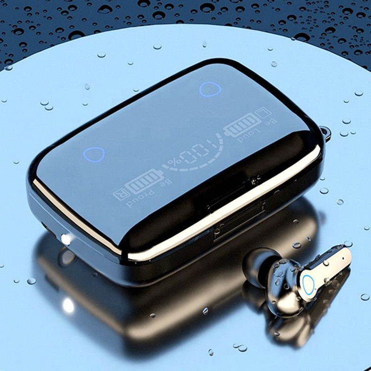 هدفون بلوتوثی مدل M19 بدون قابلیت نویز کنسلینگ، درگاه شارژ USB Type-C، قابلیت استفاده به صورت پاوربانک، دارای نشانگر LED، دارای صفحه نمایش روی محفظه