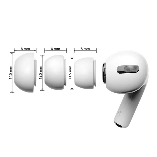 سری سیلیکونی هندزفری مدل Silicone مناسب برای ایرپاد پرو/پرو2 بسته 6 عددی