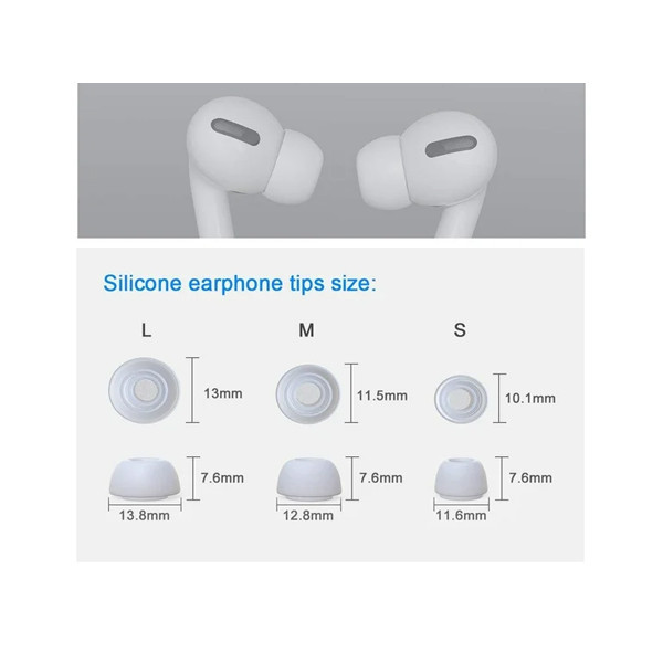 سری سیلیکونی هندزفری مدل Silicone مناسب برای ایرپاد پرو/پرو2 بسته 6 عددی