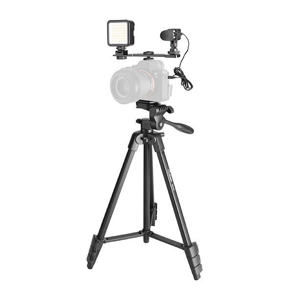 سه پایه دوربین نست مدل NT-510 به همراه گیره نگهدارنده موبایل