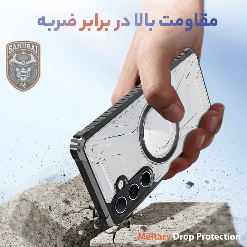 کاور سامورایی مدل Shocksafe مناسب برای گوشی موبایل سامسونگ Galaxy A55 / Galaxy A55 5G