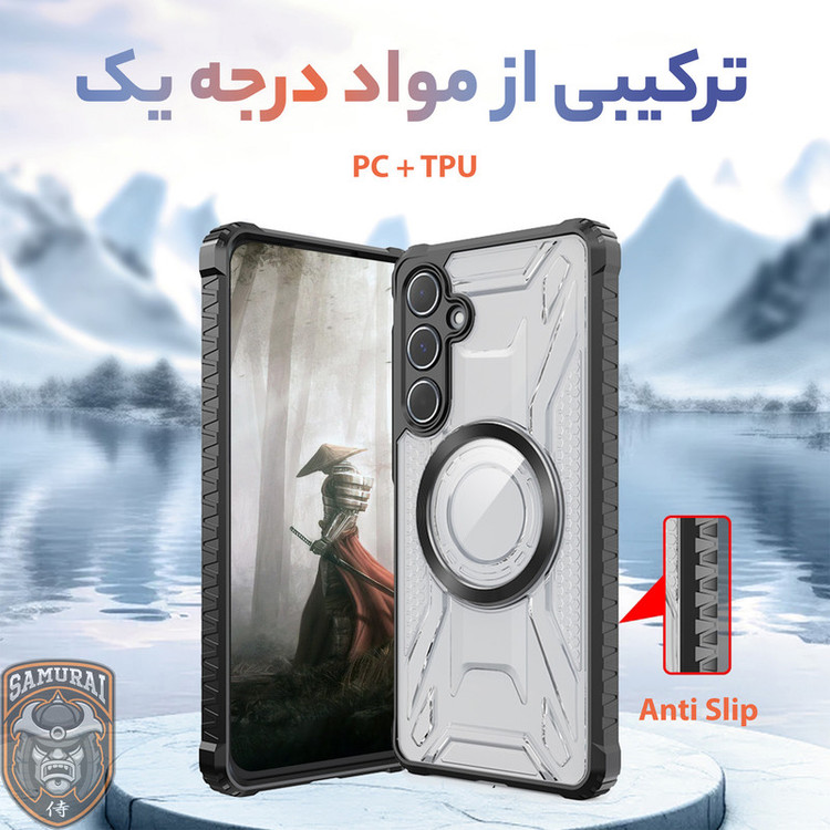 کاور سامورایی مدل Shocksafe مناسب برای گوشی موبایل سامسونگ Galaxy A55 / Galaxy A55 5G