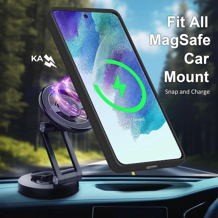 کاور بادی قاب مدل Magsafe-A 56 طرح مگ سیف مات مناسب برای گوشی موبایل سامسونگ Galaxy A56 5G / A56