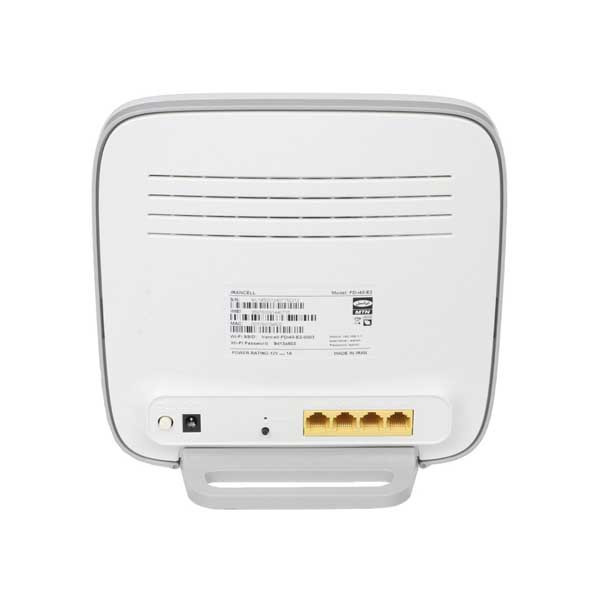 مودم سیمکارتی 4G ایرانسل مدل FDi40 E2 با سرعت دانلود 150 مگابیت بر ثانیه، پشتیبانی همزمان 32 کاربر، 4 پورت LAN، آنتن 5dBi و کلید اتصال سریع WPS