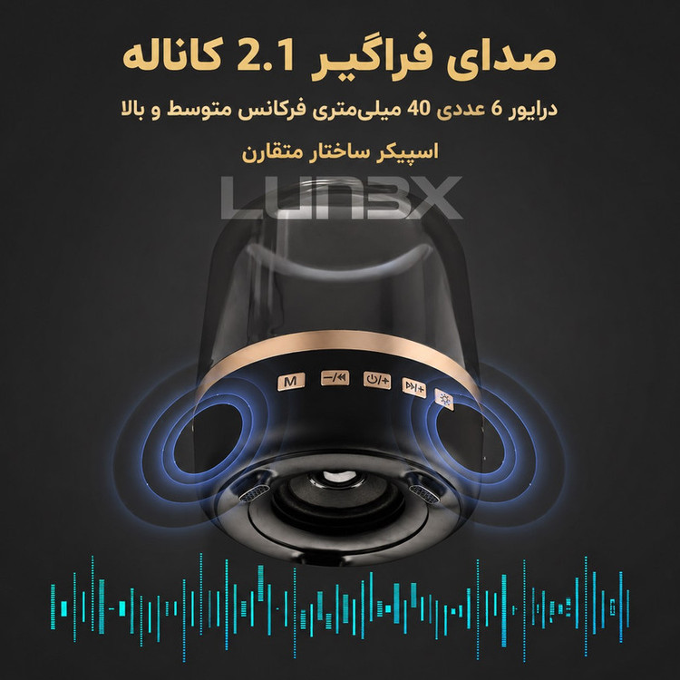 اسپیکر بلوتوثی قابل حمل مدل IIOO
