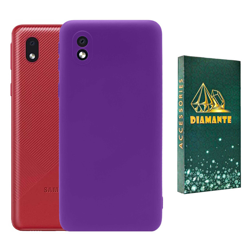 کاور دیامانته مدل sili_77 Gn مناسب برای گوشی موبایل سامسونگ  Galaxy A01 Core