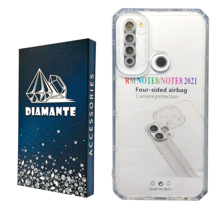 کاور دیامانته مدل Nahid Navy مناسب برای گوشی موبایل شیائومی Redmi Note 8 / Note 8 2021
