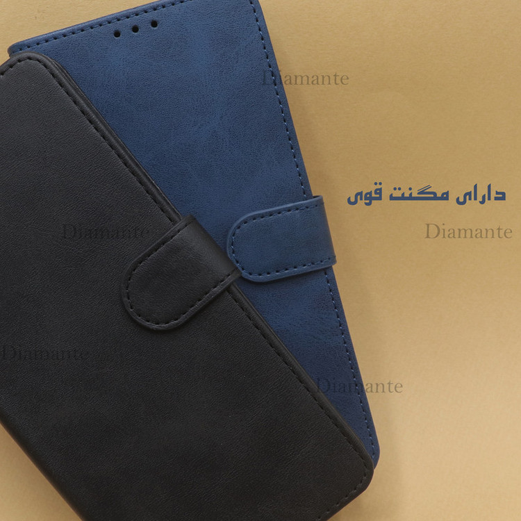 کیف کلاسوری دیامانته مدل Daria2 Navy مناسب برای گوشی موبایل داریا Bond 5G