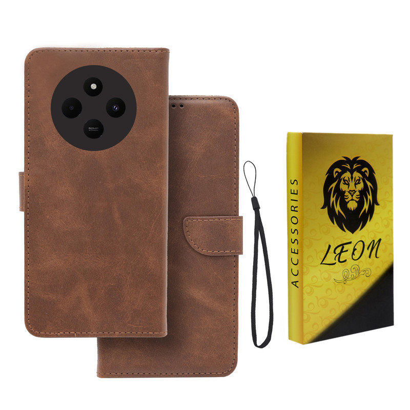 کیف کلاسوری لئون مدل Mortand Oro مناسب برای گوشی موبایل شیائومی Redmi 14C