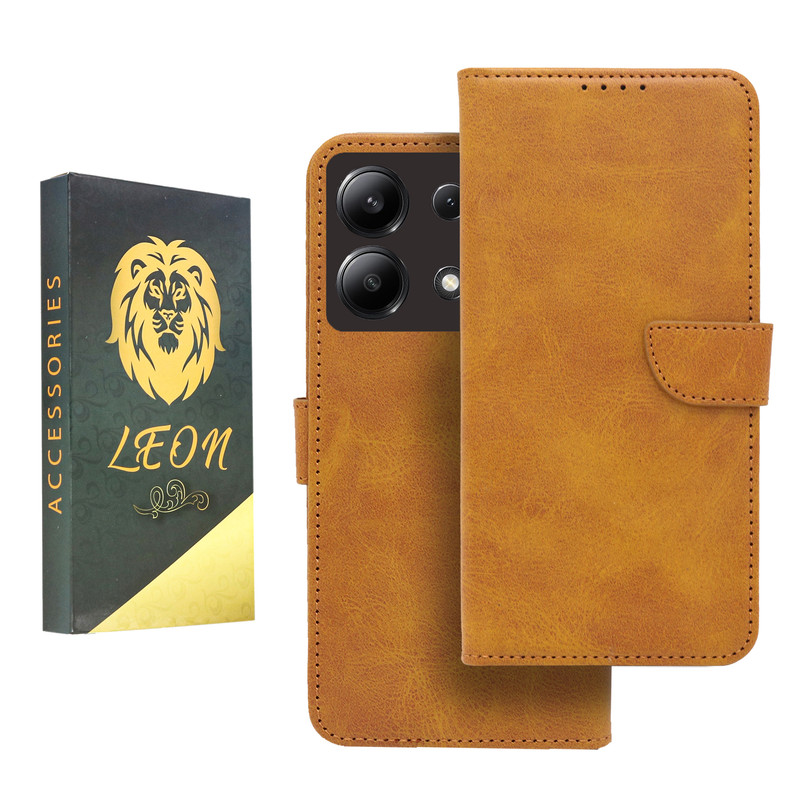 کیف کلاسوری لئون مدل Khoshi مناسب برای گوشی موبایل شیائومی Redmi Note 14s