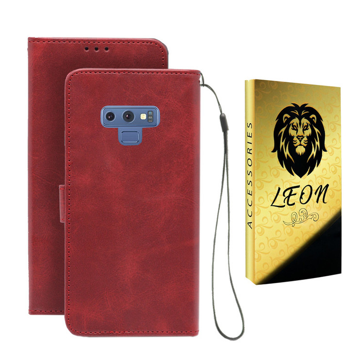 کیف کلاسوری لئون مدل Scusa Oro مناسب برای گوشی موبایل شیائومی Redmi 10X 4G به همراه بند آویز