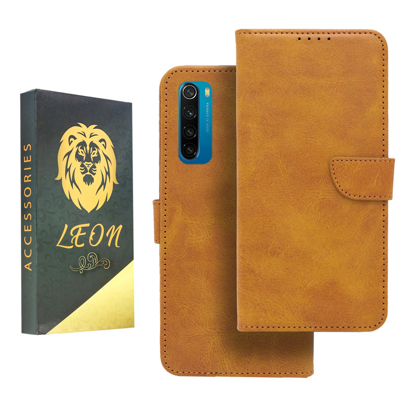 کیف کلاسوری لئون مدل Khoshi مناسب برای گوشی موبایل شیائومی Redmi Note 8