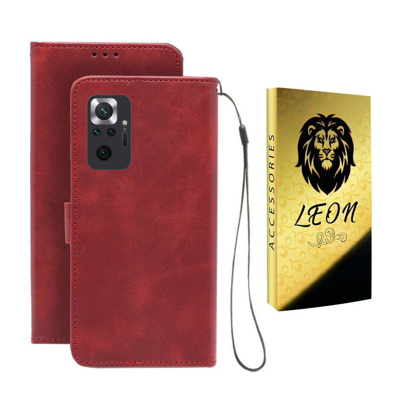 کیف کلاسوری لئون مدل Band Oro مناسب برای گوشی موبایل شیائومی Redmi Note 10 Pro 4G