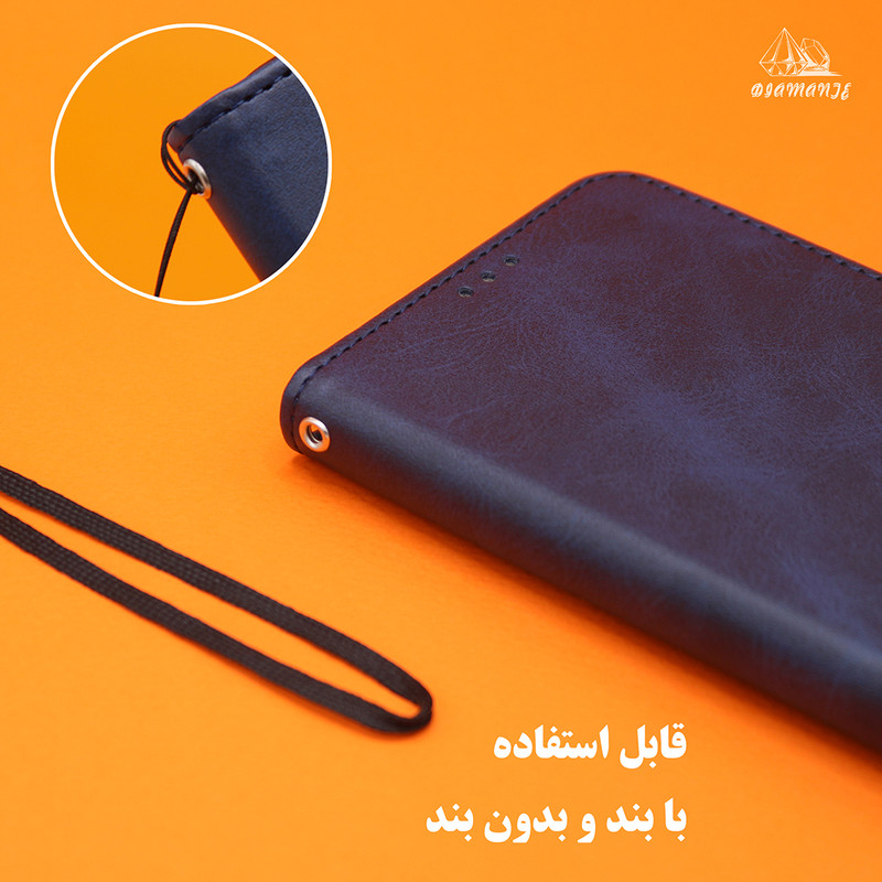 کیف کلاسوری دیامانته مدل Bandaviz Rd مناسب برای گوشی موبایل شیائومی Redmi 12C به همراه بند آویز