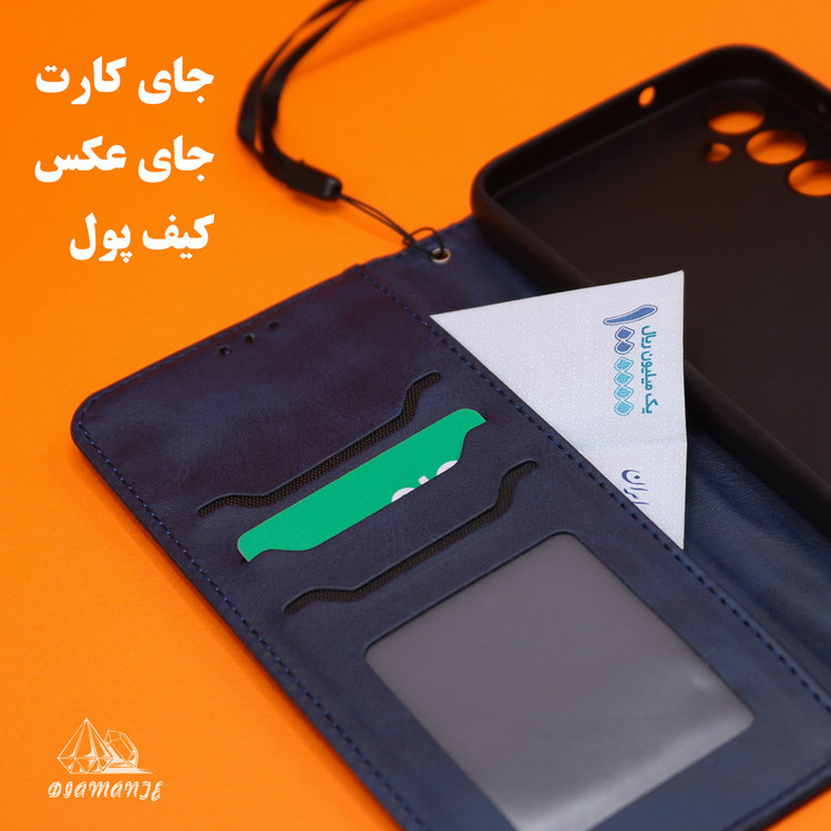 کیف کلاسوری دیامانته مدل Bandaviz Rd مناسب برای گوشی موبایل سامسونگ Galaxy A52s 4G / 5G به همراه بند آویز