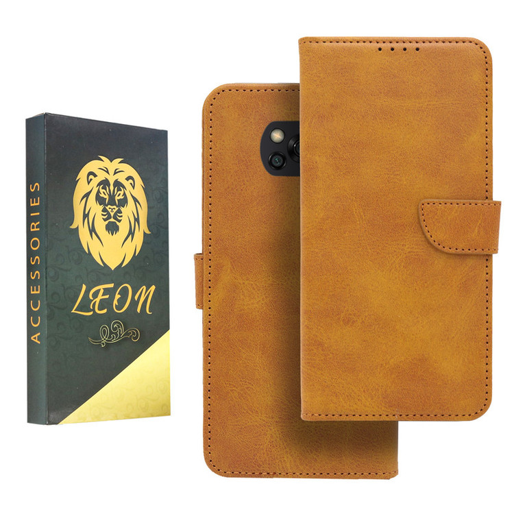 کیف کلاسوری لئون مدل Khoshi مناسب برای گوشی موبایل شیائومی Poco X3 Pro / X3 NFC