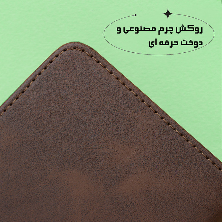 کیف کلاسوری لئون مدل Scusa Oro مناسب برای گوشی موبایل سامسونگ Galaxy A17 به همراه بند آویز