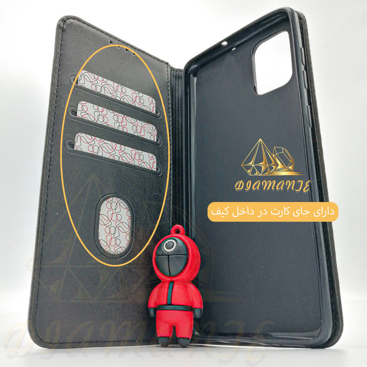 کیف کلاسوری دیامانته مدل Folder navy مناسب برای گوشی موبایل سامسونگ Galaxy J2 Prime / G530 / Grand Prime