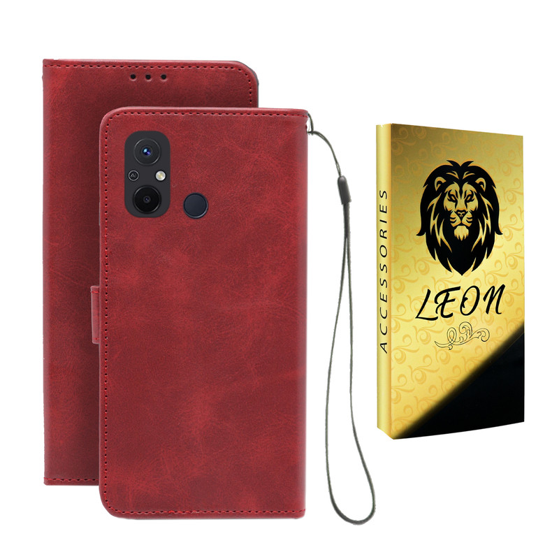 کیف کلاسوری لئون مدل Band Oro مناسب برای گوشی موبایل شیائومی Redmi 12C به همراه بند