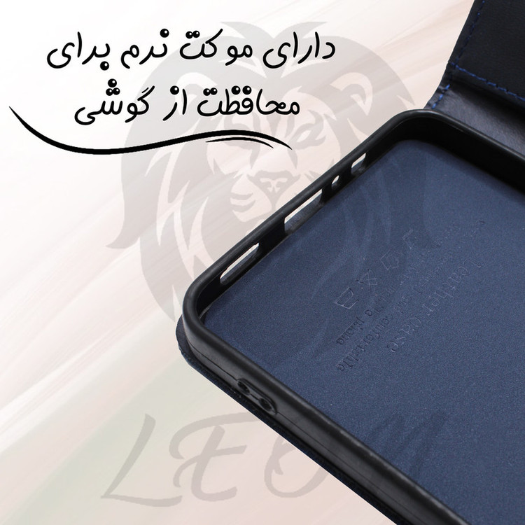 کیف کلاسوری لئون مدل Mokety مناسب برای گوشی موبایل سامسونگ Galaxy S21 Ultra به همراه بندآویز