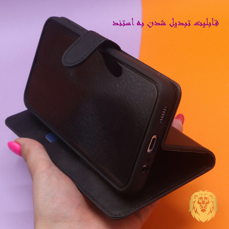 کیف کلاسوری لئون مدل Serenit Oro مناسب برای گوشی موبایل شیائومی Poco X6