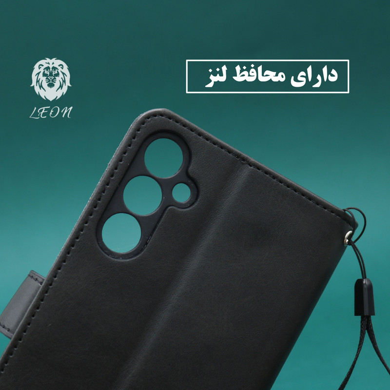 کیف کلاسوری لئون مدل Mortand Oro مناسب برای گوشی موبایل سامسونگ Galaxy A05s