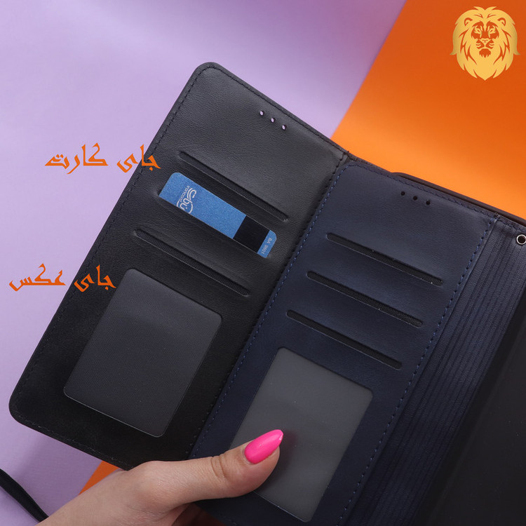 کیف کلاسوری لئون مدل Serenit Oro مناسب برای گوشی موبایل شیائومی Poco X5 Pro 5G