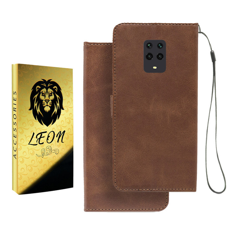 کیف کلاسوری لئون مدل Mortand Oro مناسب برای گوشی موبایل شیائومی Redmi Note 9s
