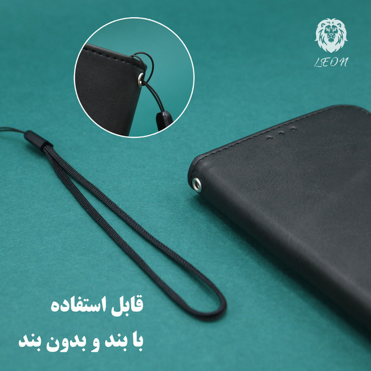 کیف کلاسوری لئون مدل Mortand Oro مناسب برای گوشی موبایل شیائومی Redmi Note 12 5G