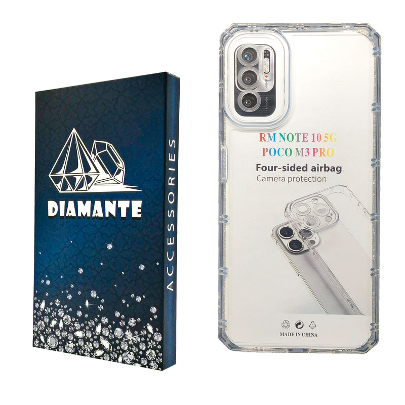 کاور دیامانته مدل Nahid Navy مناسب برای گوشی موبایل شیائومی Redmi Note 10 5G / Poco M3 Pro