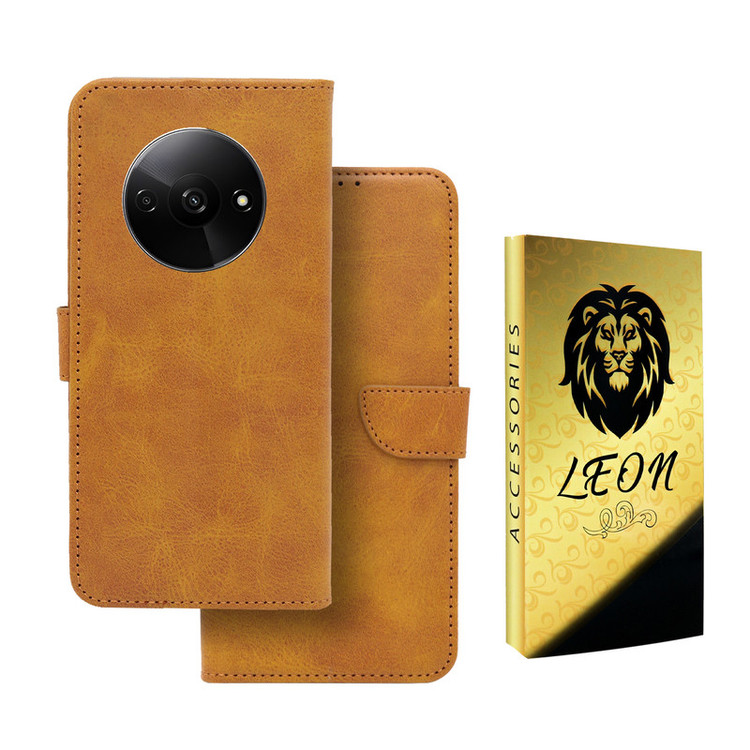 کیف کلاسوری لئون مدل Bors Oro مناسب برای گوشی موبایل شیائومی Redmi A3
